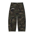 Camo Barrel Leg Cargo Pants - Unisex