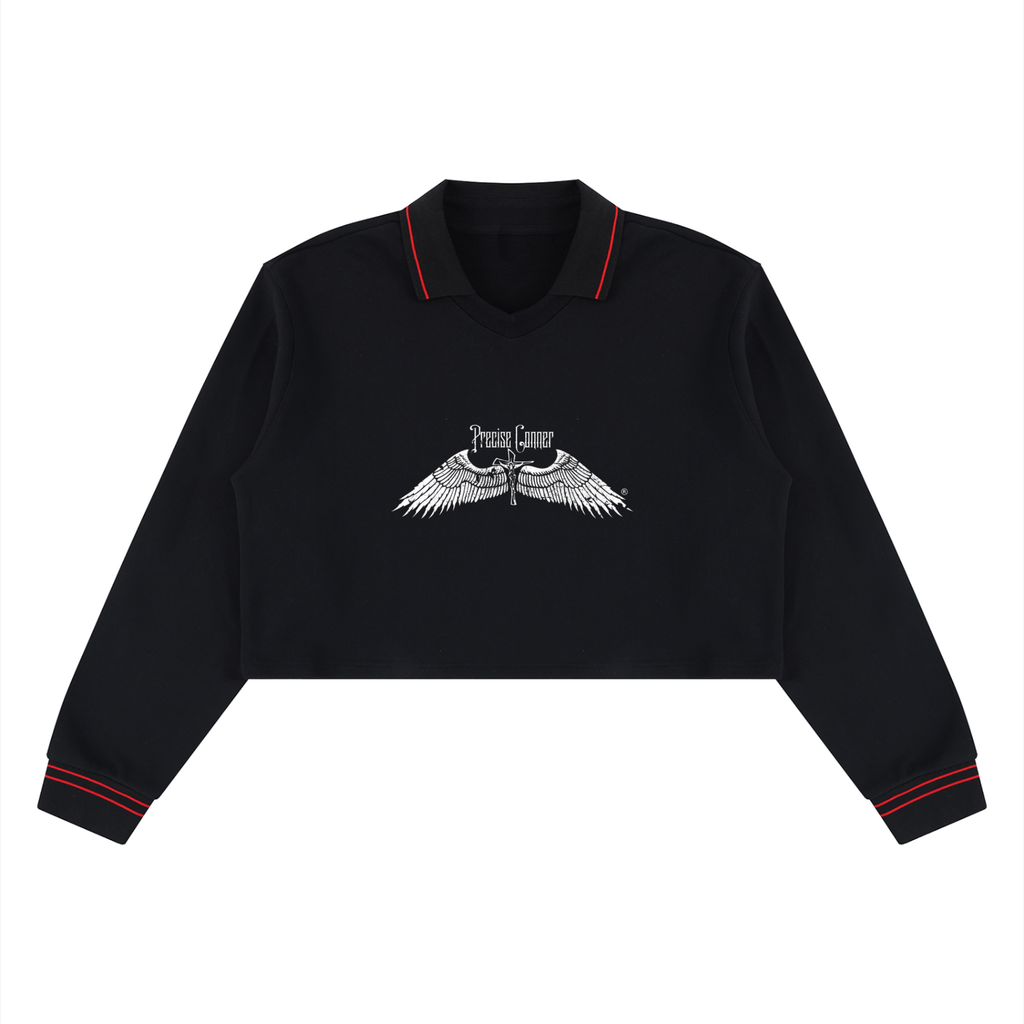 Women’s Crop Collared Sweatshirt