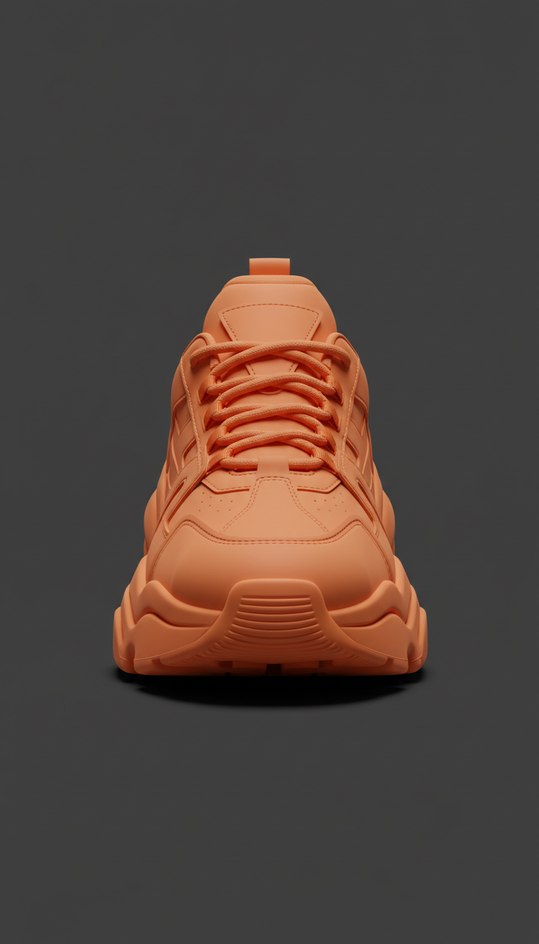 Traffic Orange Statement Sneakers